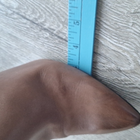 ✨️ Enzo Angiolini Brown Leather Ankle Booties. 4" Stiletto heels. 9M. - Picture 14 of 16